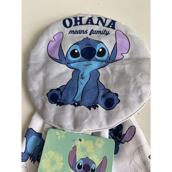 Disney Lilo Stitch Kitchen Hanging Towel Ohana Means Family NEW - Picture 2 of 11